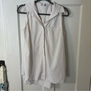 Athleta Crisp White Blouse